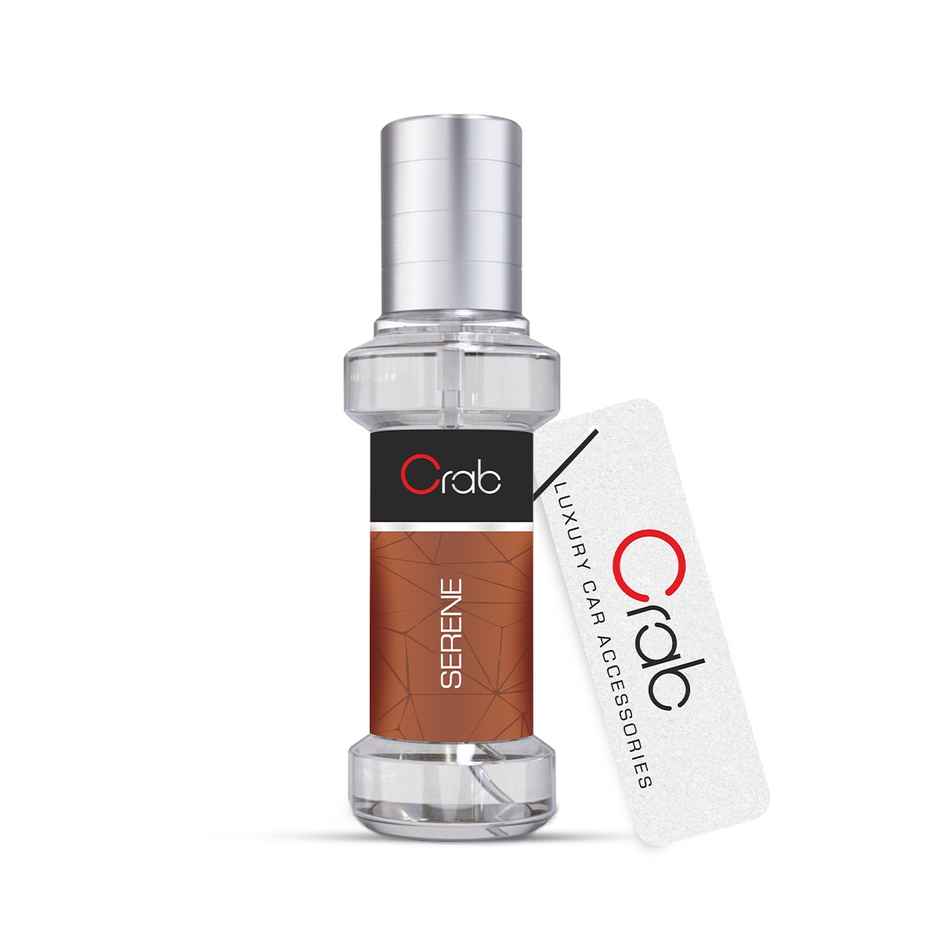 Crab Premium Serene Fragrance Spray | Long-Lasting Car Perfume Freshener | Home, Office & Vehicles