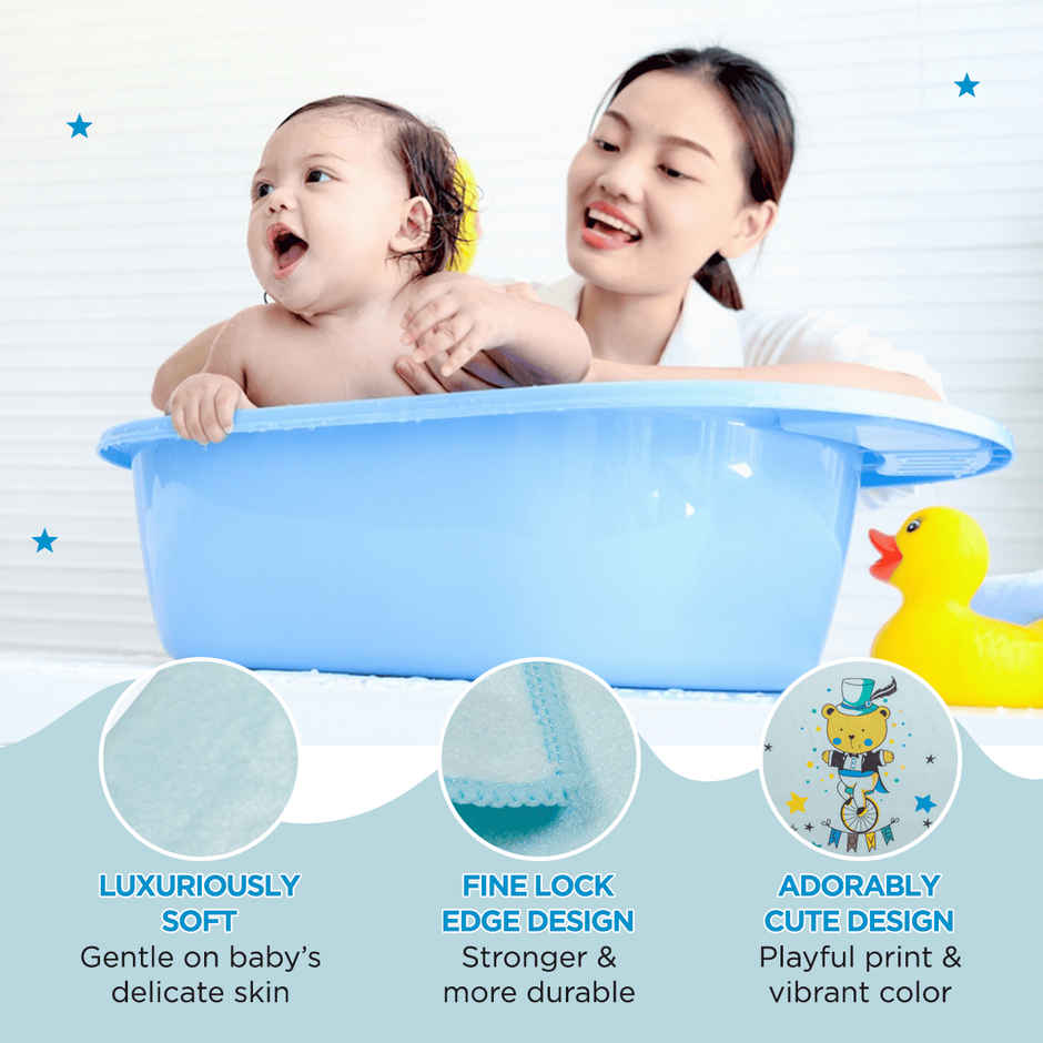 Mee Mee Micro Fiber Baby Bath Towel | 0-3 yrs