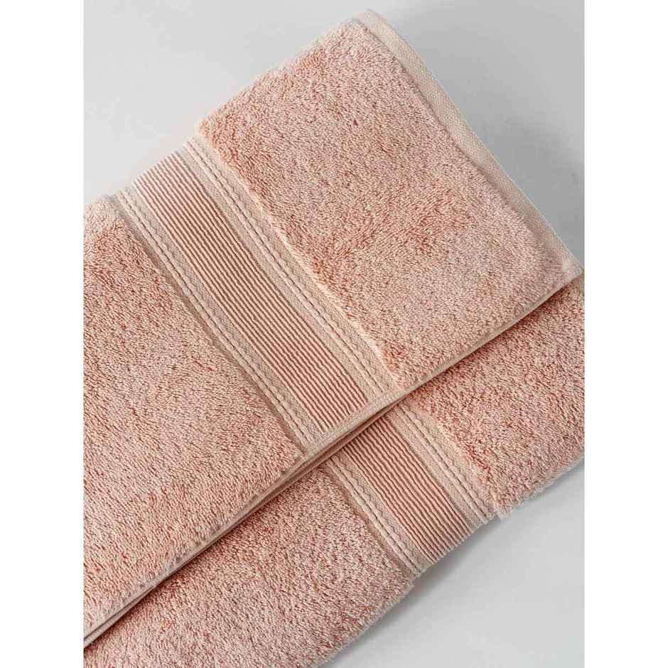 DDECOR Ecofriendly 70% Bamboo 30% Cotton Super Soft 650 GSM Solid Sustainable Bath Towel - Pink
