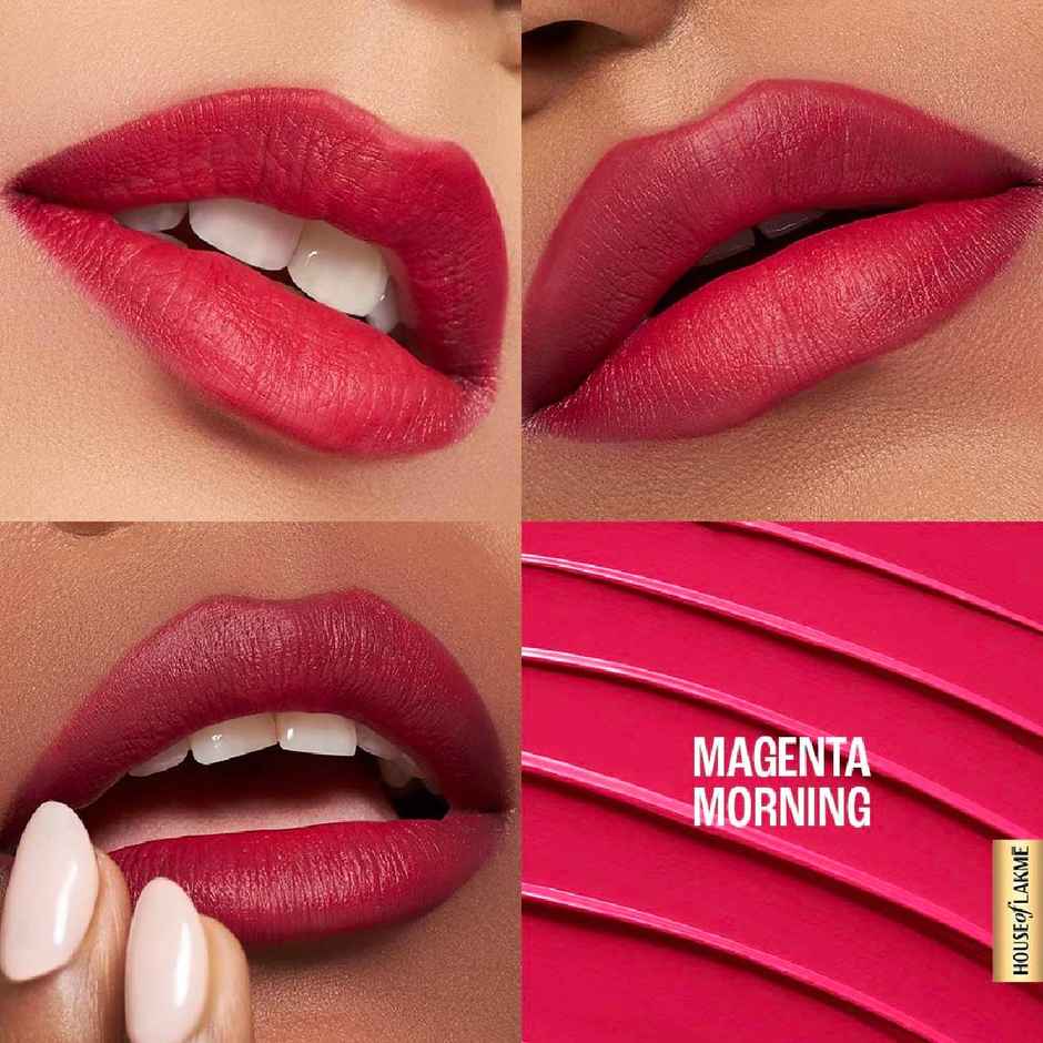 Lakme 9to5 Hya Matte Lipstick | Magenta Morning