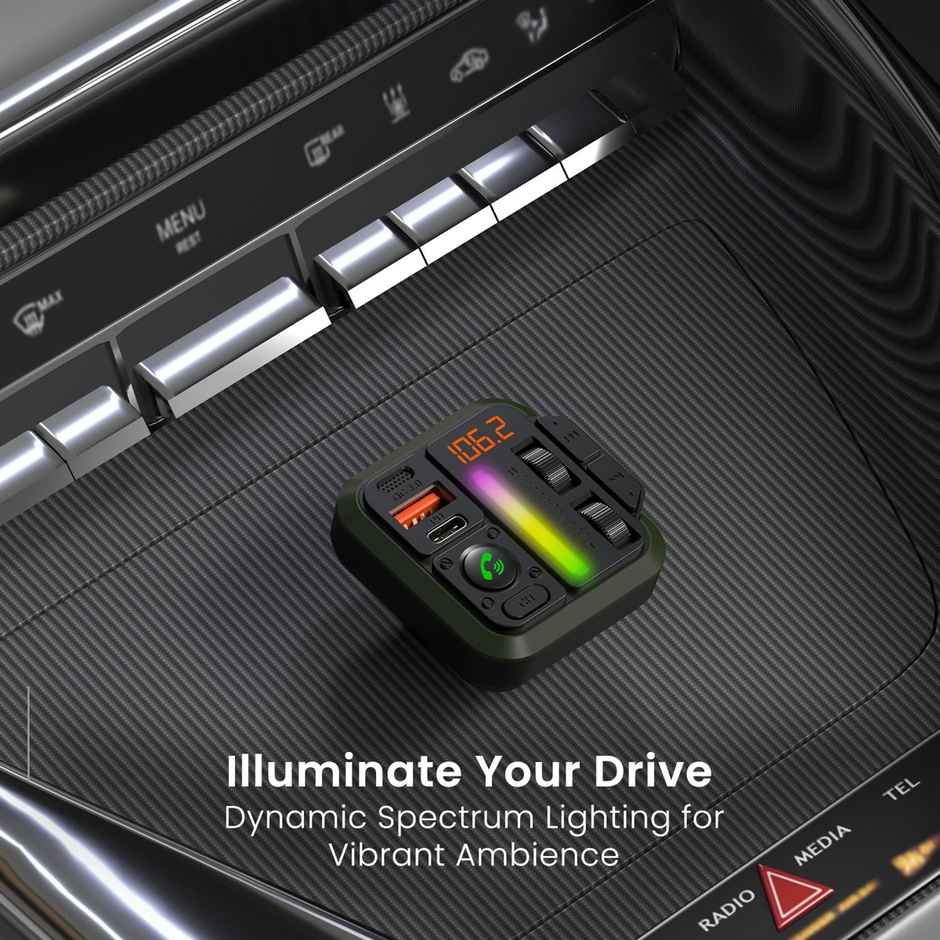 Portronics Auto 22 20W Smart Audio Connecter for Cars