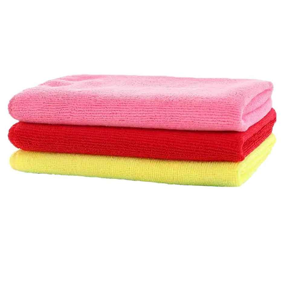 Sheen Microfiber Car Cleaning Cloth (Pack of 3) - Assorted | 300 GSM