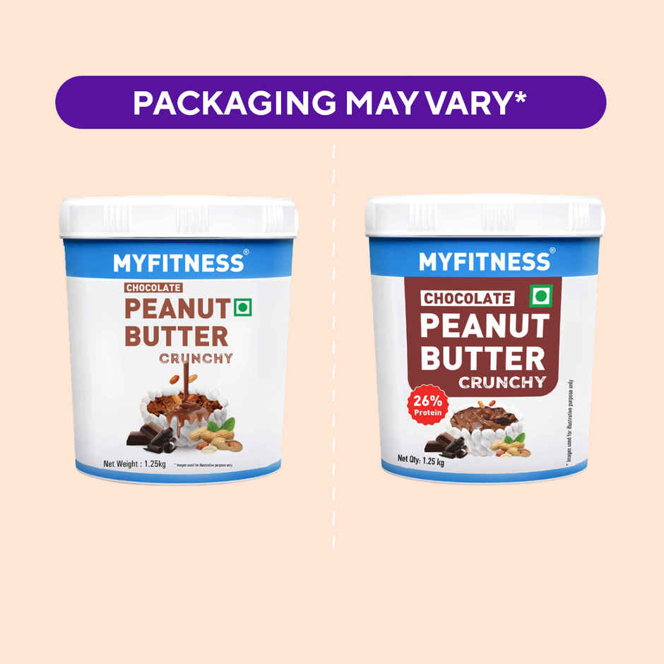 MyFitness 26g High Protein Chocolate Peanut Butter Spread - Crunchy