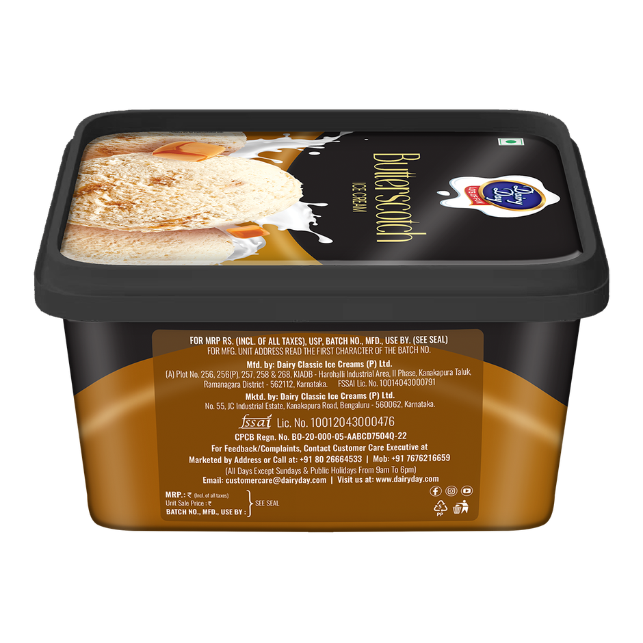 Dairy Day Butterscotch Ice Cream Tub
