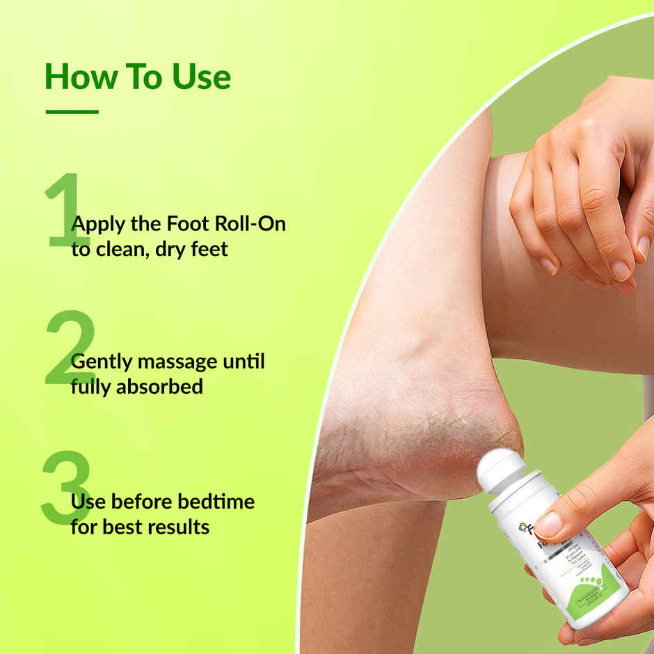 Fixderma Foobetik Foot Roll On For Dry & Cracked Heels with Urea, Lactic Acid & Magnesium