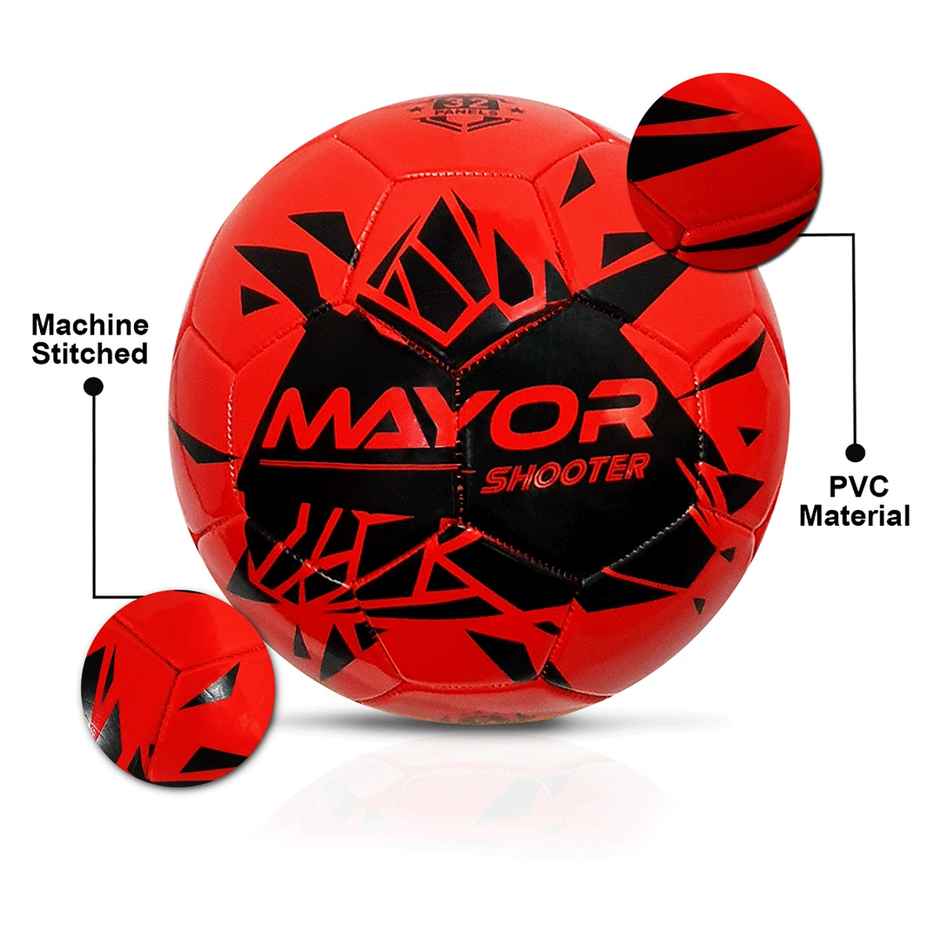 Mayor Shooter Football (Size-5, Red)