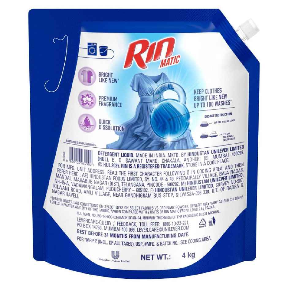 Rin Matic Liquid 4L Front Load