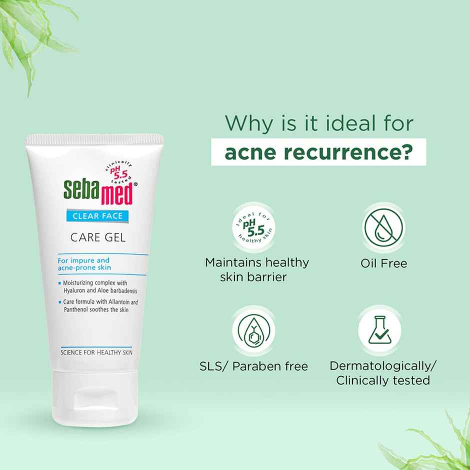 Sebamed Clear Face Care Gel | pH 5.5 | Hyaluronic acid & Aloe Vera