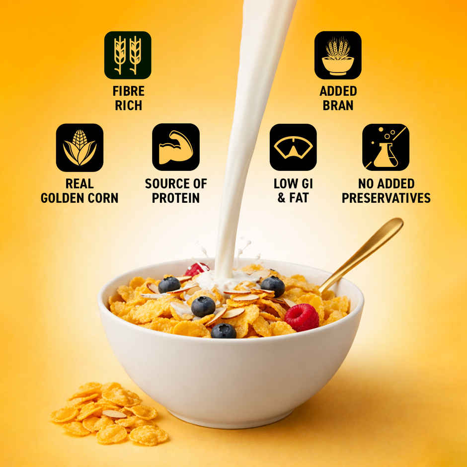 Bagrry's Corn Flakes Plus Original Healthier - Added Fibre