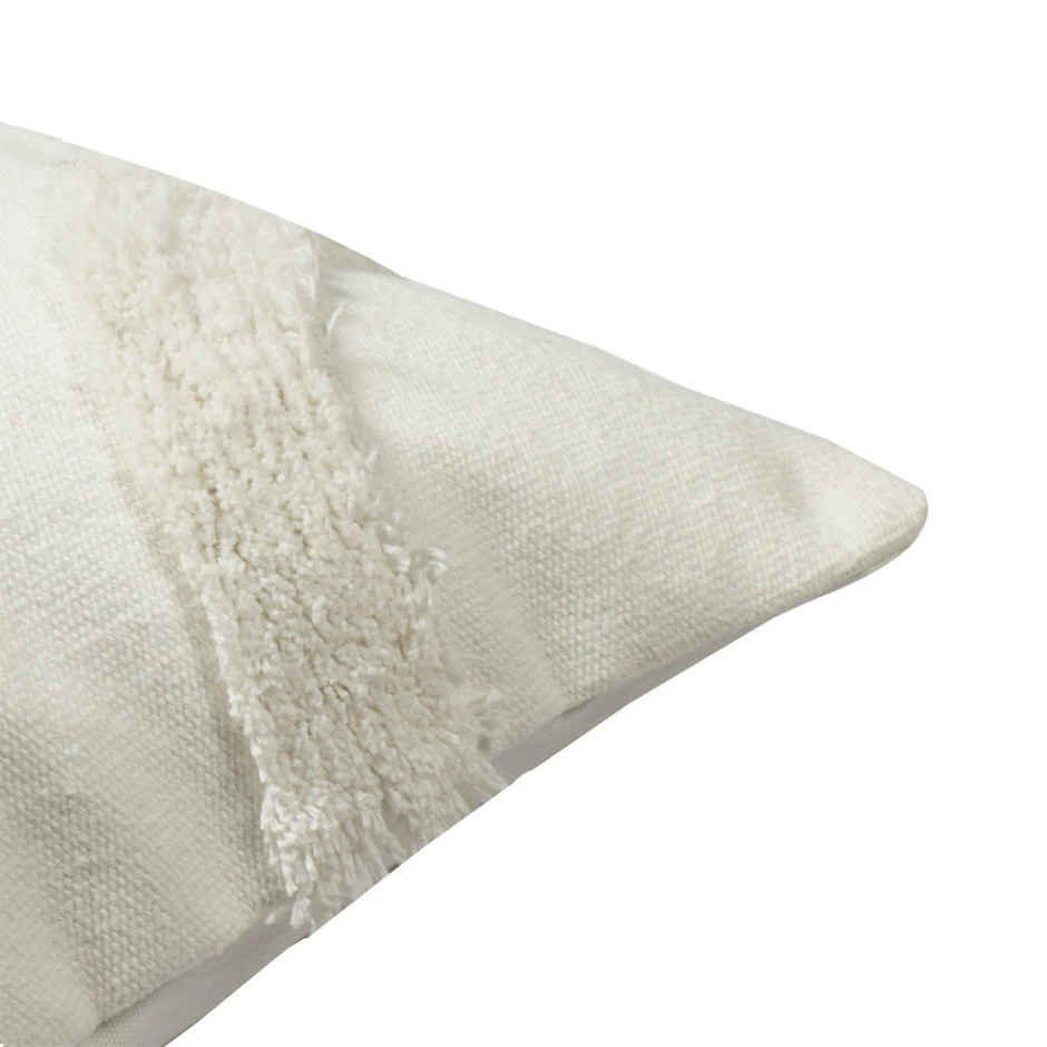 Sashaa World Cotton Cushion Cover | White