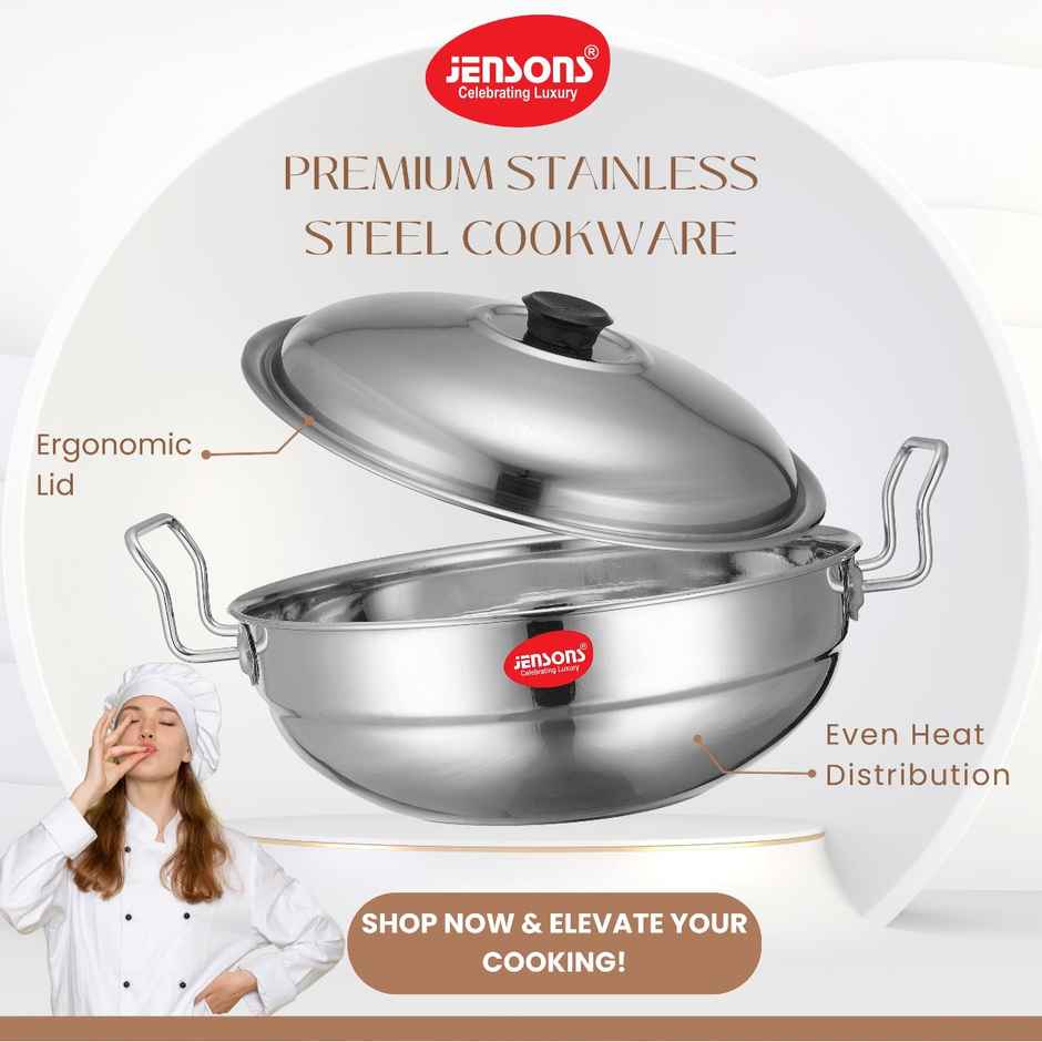 Jensons Heavy Capsul Bottom Multi Kadai Induction Compatible