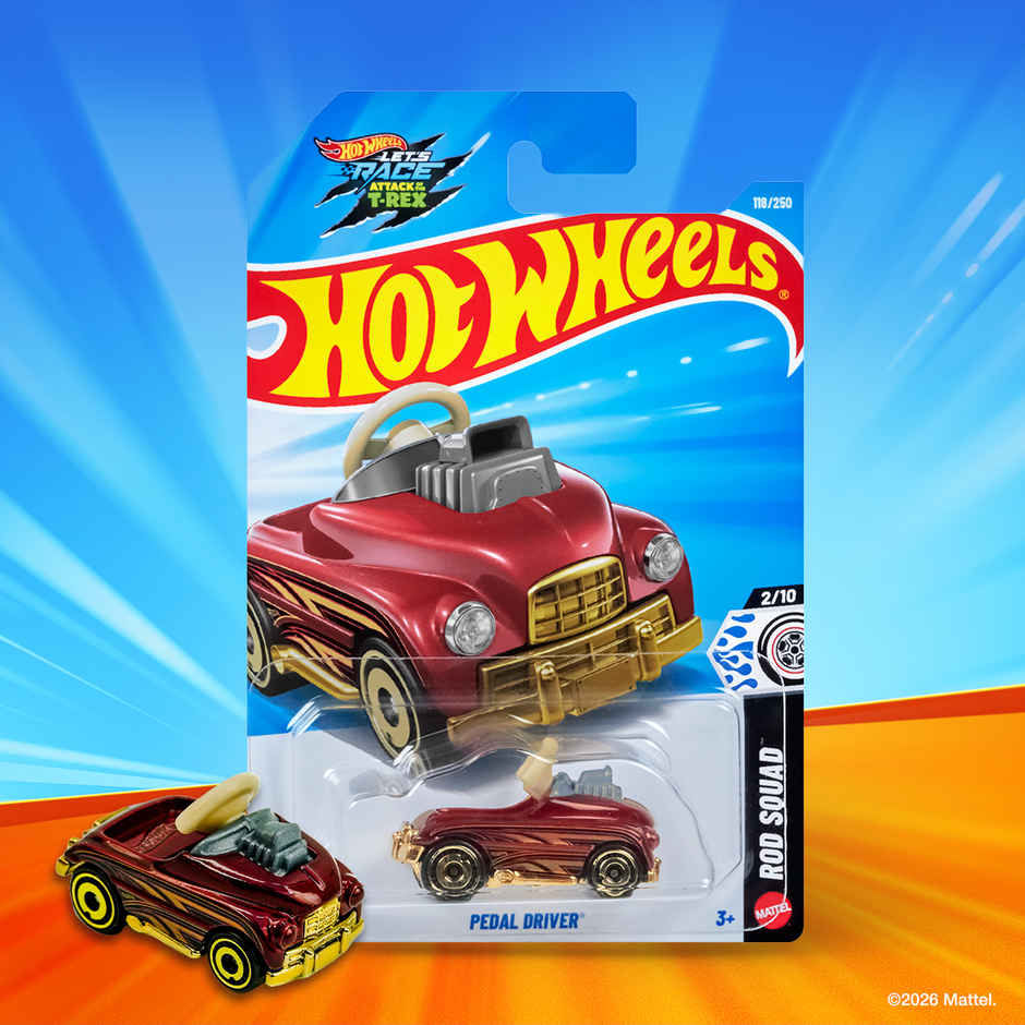 Hot Wheels Worldwide Basic Car | HW Pedal Driver | Toy Car for Kids & Collectors