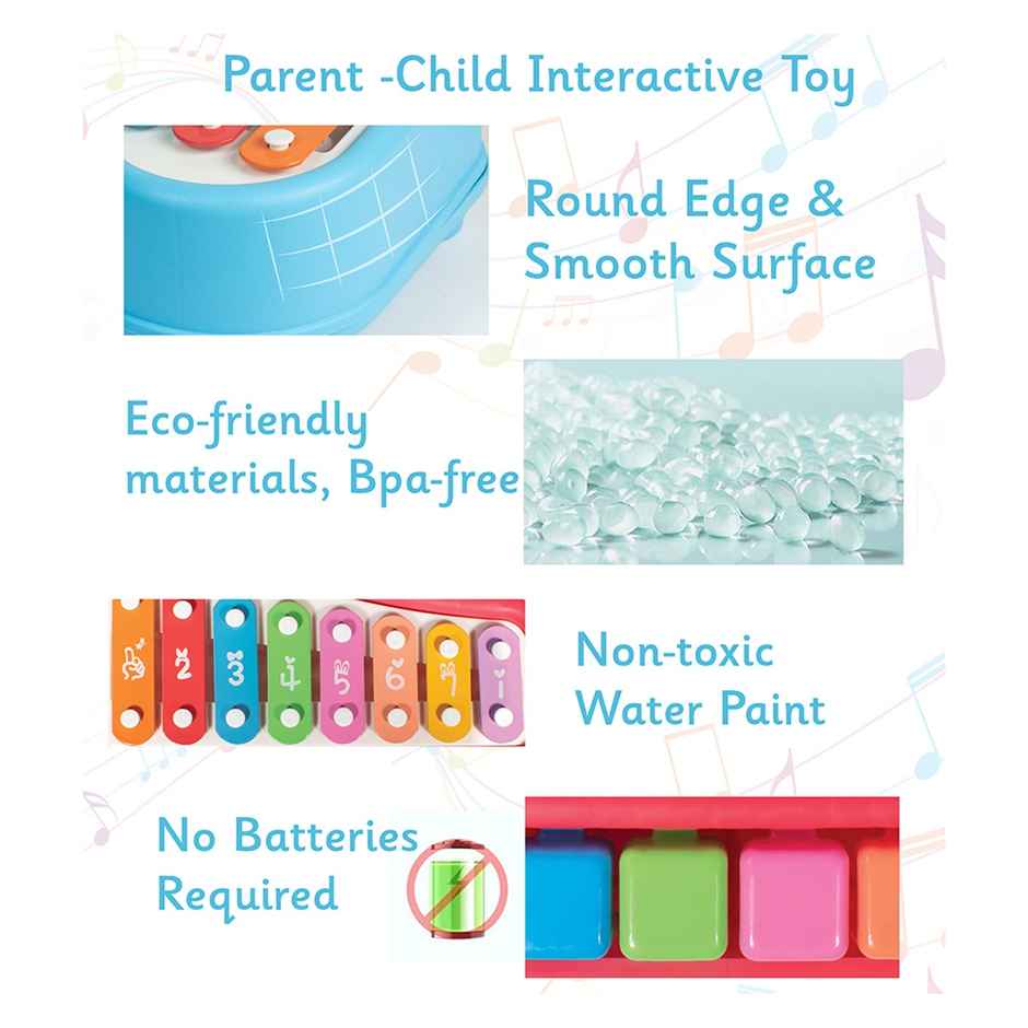 Itoys Xylophone-8 Keys(Colour May Vary)