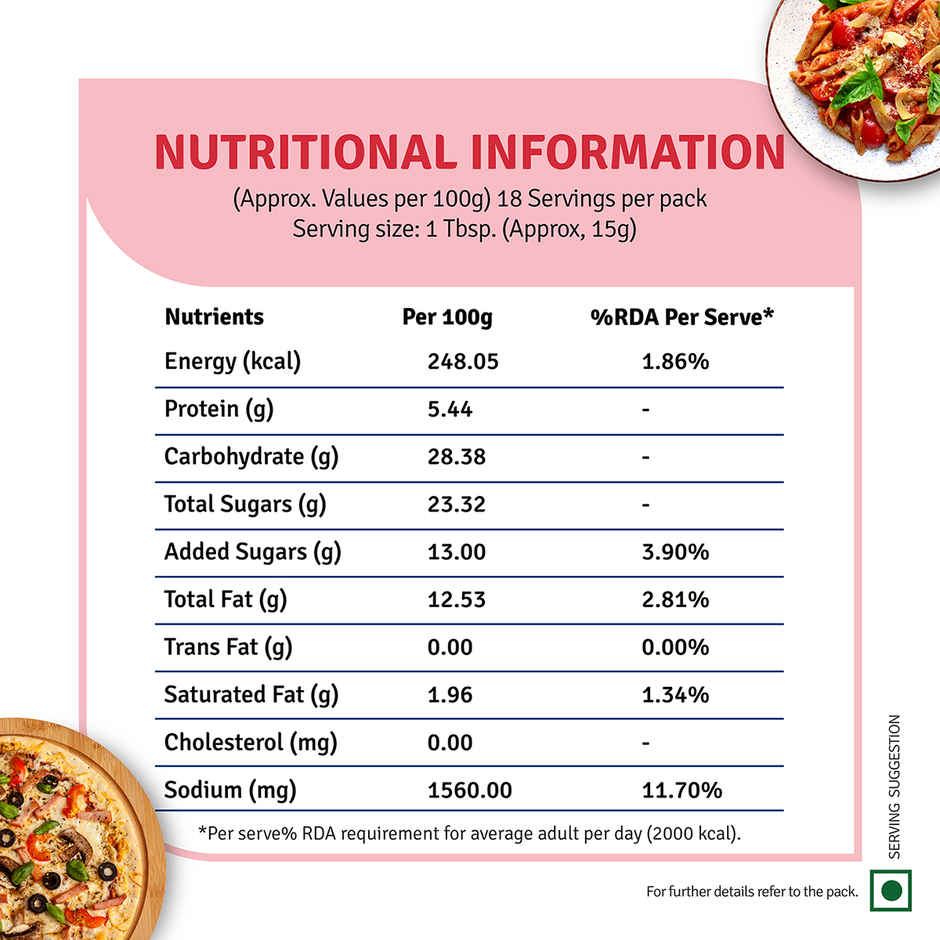 Veeba Pizza Topping Creamy Tomato