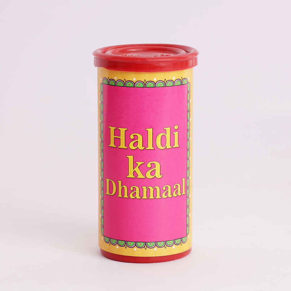 Reusable Haldi Bomb | Yellow Colour Gulaal | Propcon