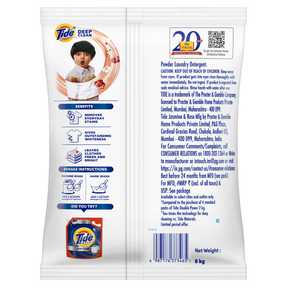 Tide Plus Jasmine & Rose Detergent Powder