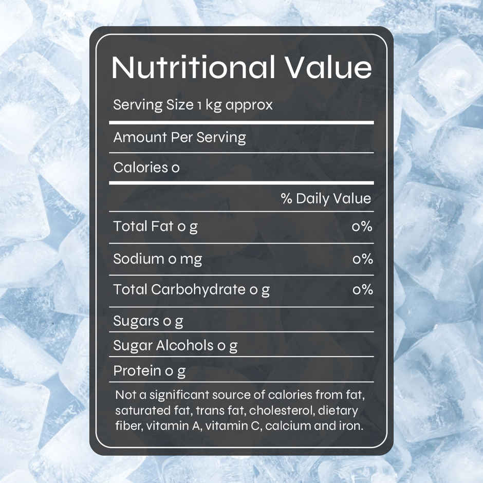 Burrf Sparkling Ice Cubes (1kg) & Schweppes Indian Tonic Water (300ml) Combo
