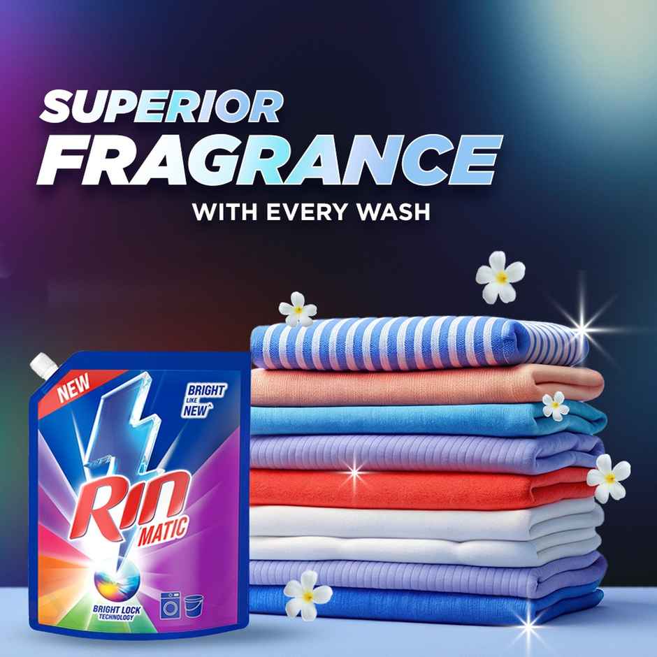 Rin Matic Front Load Detergent Liquid | Pouch