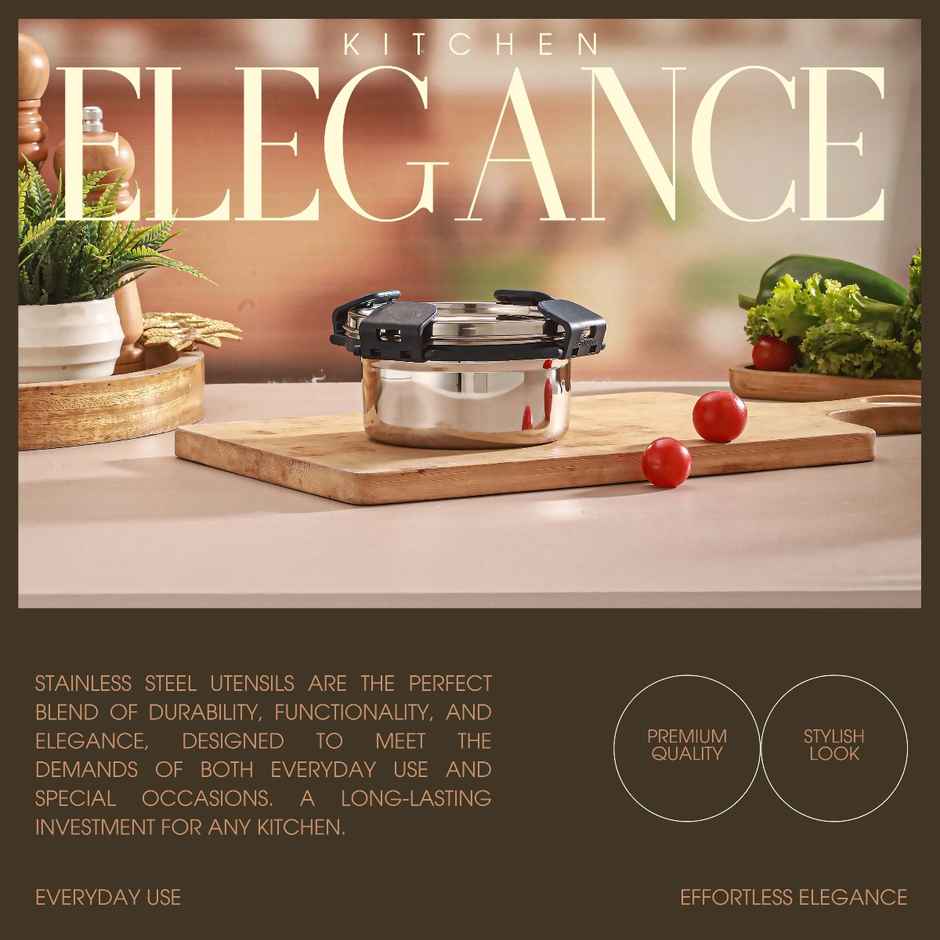 Jensons Stainless Steel Quade Leak Lock Container 350 ml