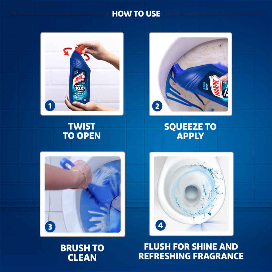 Harpic Toilet Cleaner Liquid | Marine