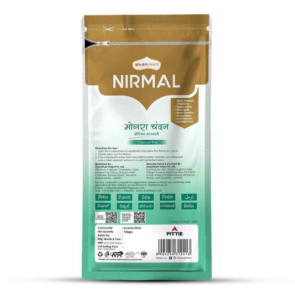 Nirmal Mogra Chandan Agarbatti Zipper | Shubhkart