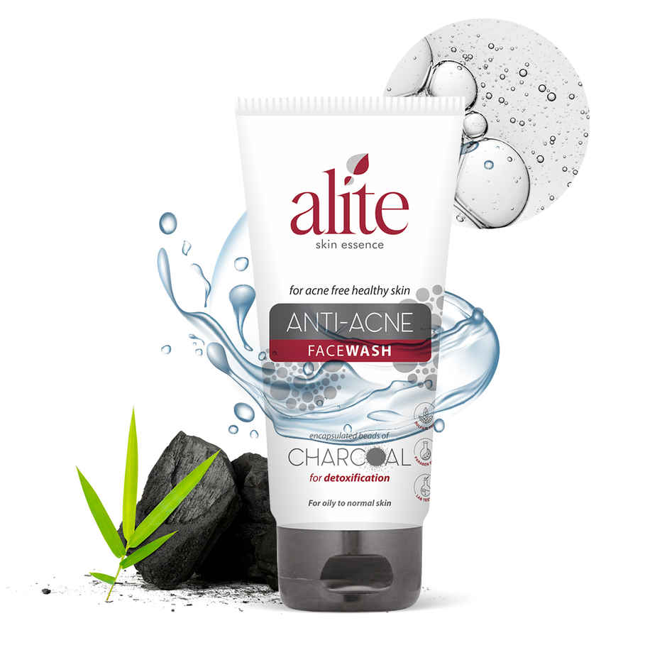 Alite Anti Acne Face Wash with Charcoal | Controls Oil & Prevents Pimples