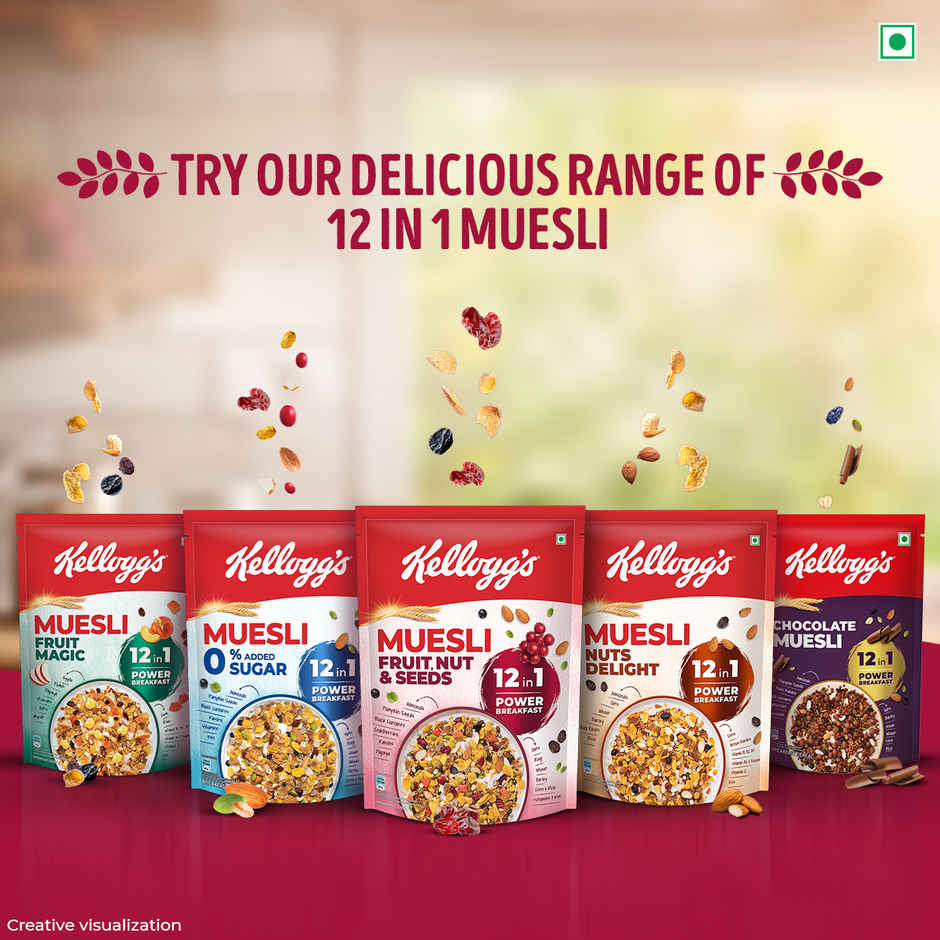 Kelloggs Muesli Fruit Nut & Seeds 12-in-1 Power Breakfast