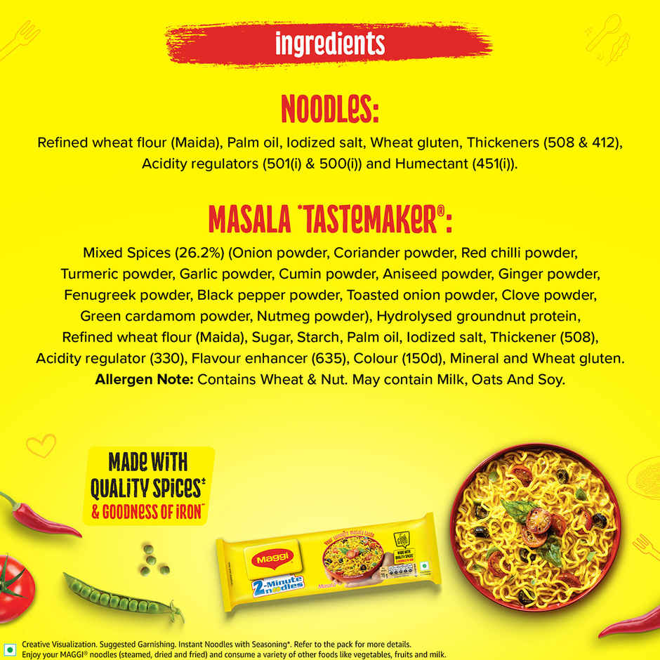 MAGGI 2-Minute Instant Noodles | Masala Noodles | Made With Quality Spices
