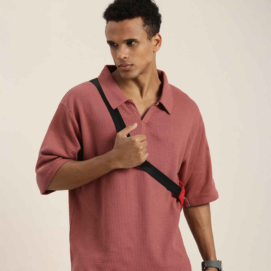 Dillinger Men's Oversized T-shirts | DLOVRPL001WRS | Withered Rose - S