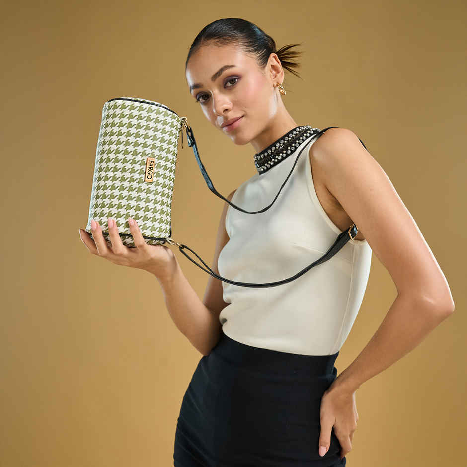 Fargo Stylish Green Sling Bag