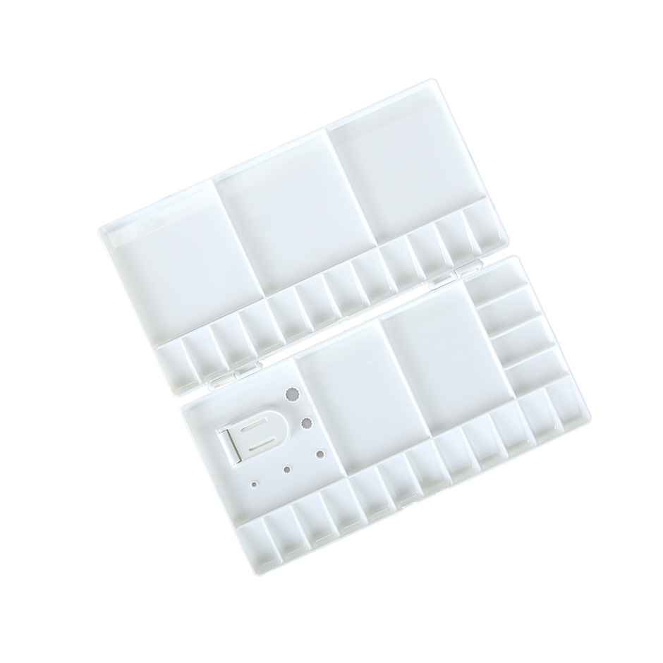 Brustro Artists Plastic Folding Box Palette I 33 Wells - 26X13Cm