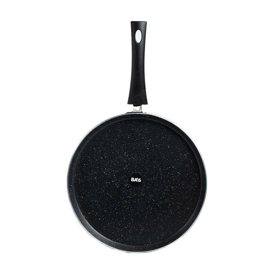 BAY6 Nonstick Dosa Tawa | 26 cm - Grey (Not Induction Compatible)