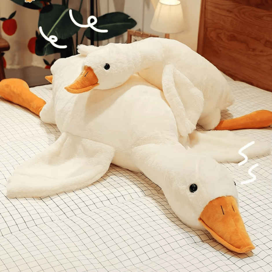Toytales Duck Soft Toy | Plushie | Lying Duck Stuffed Animal | Toys For Kids