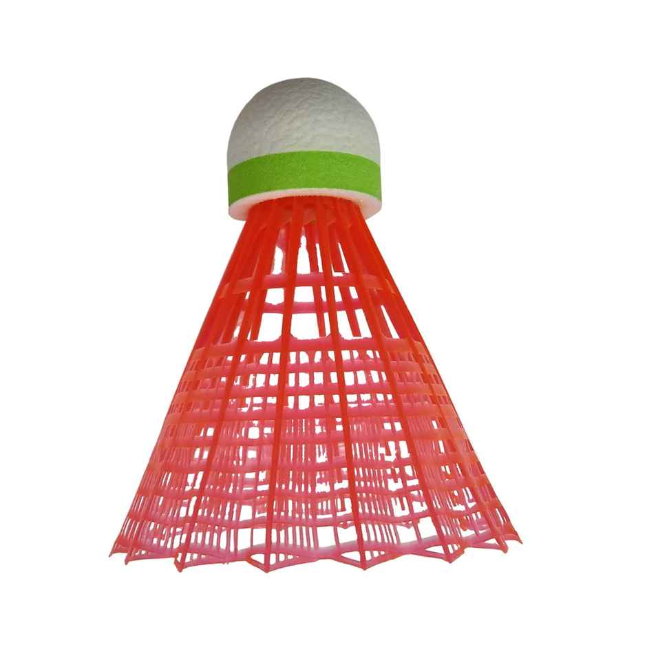 Decathlon Perfly Plastic Shuttlecock | Yellow | White & Orange