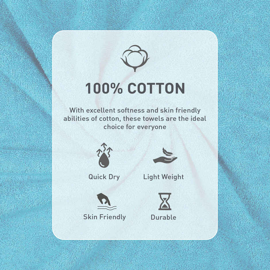 Mytrident Urban Comfort Cotton Bath Towel | Teal Sachet