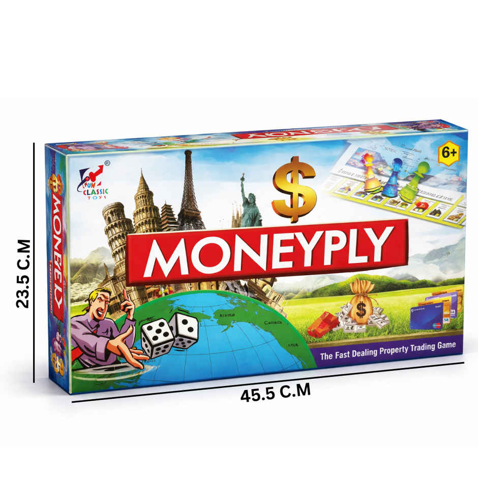 Fablue Moneyply Property Trading Board Strategy Game