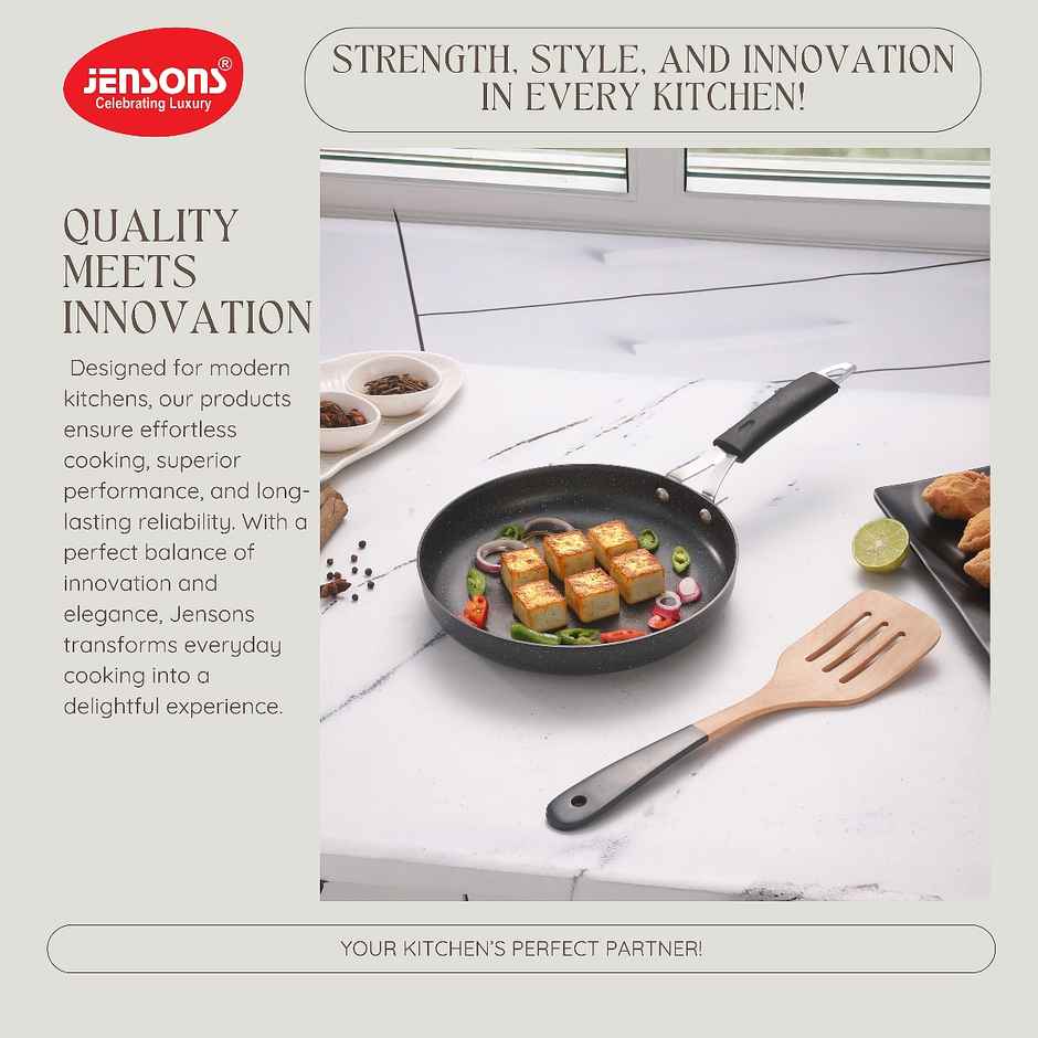 Jensons Pro Wellness Frying Pan Without Lid 22 cm Induction Compatible