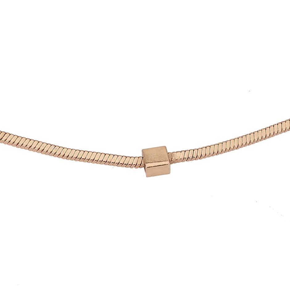 Carlton London 18kt Rose Gold Plated with Ball Wrapround Bracelet | FJB3755