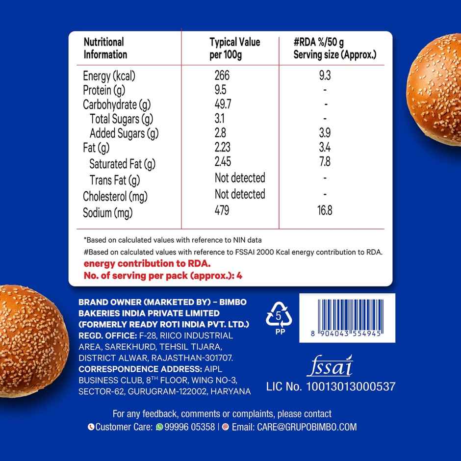 Modern Supreme Burger Bun