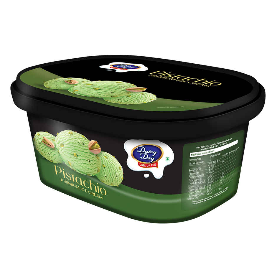 Dairy Day Pistachio Premium Ice Cream Tub