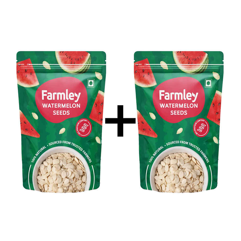 Farmley Watermelon Seeds | Raw Magaj Seeds I Tarbuj Beej | Rich In Protein Combo