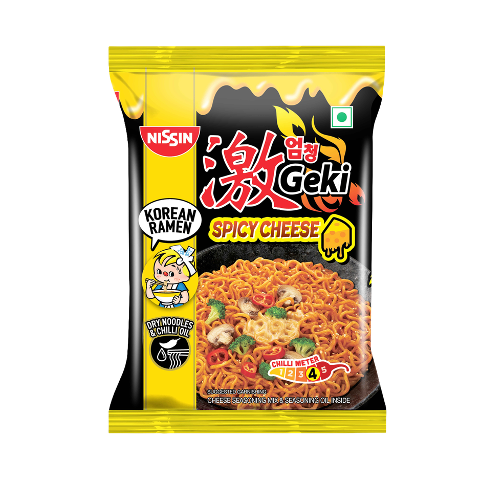 Nissin Geki - Spicy Cheese Korean Ramen Noodles