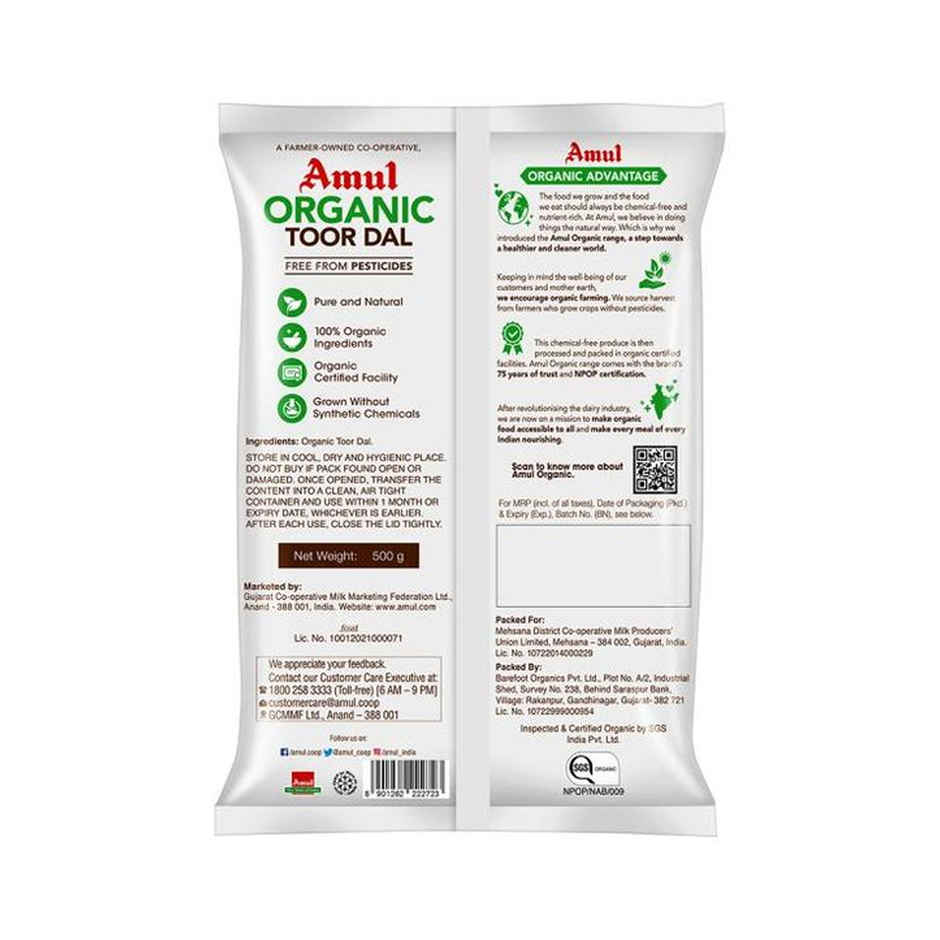Amul Organic Toor Dal