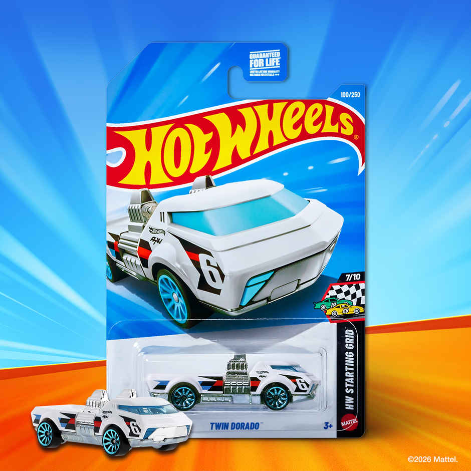 Hot Wheels Worldwide Basic Car HW TWIN DORADO Toy Car for Kids and Collectors