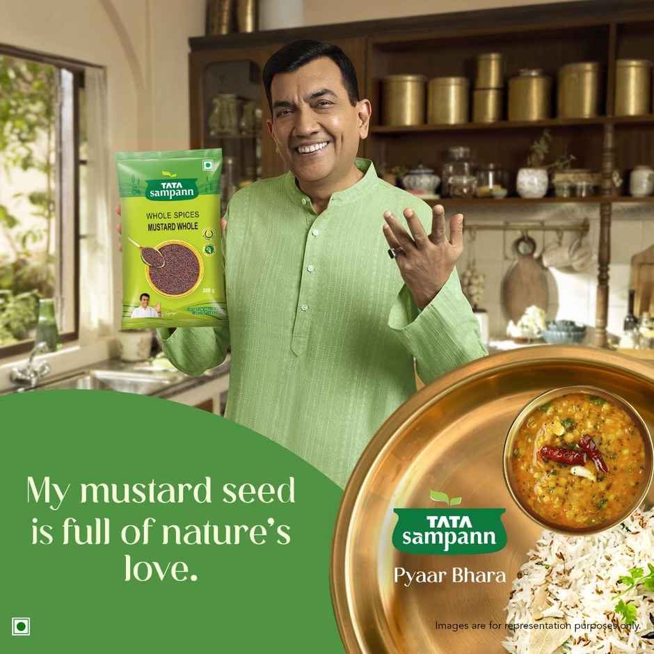 Tata Sampann Whole Spices Mustard Small Seeds, Pure & Natural Whole Spices, Rich Aroma,