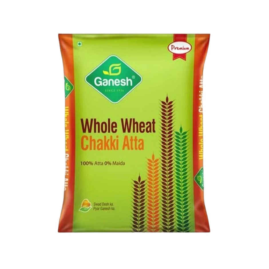 Ganesh Whole Wheat Chakki Pure Atta | No Maida