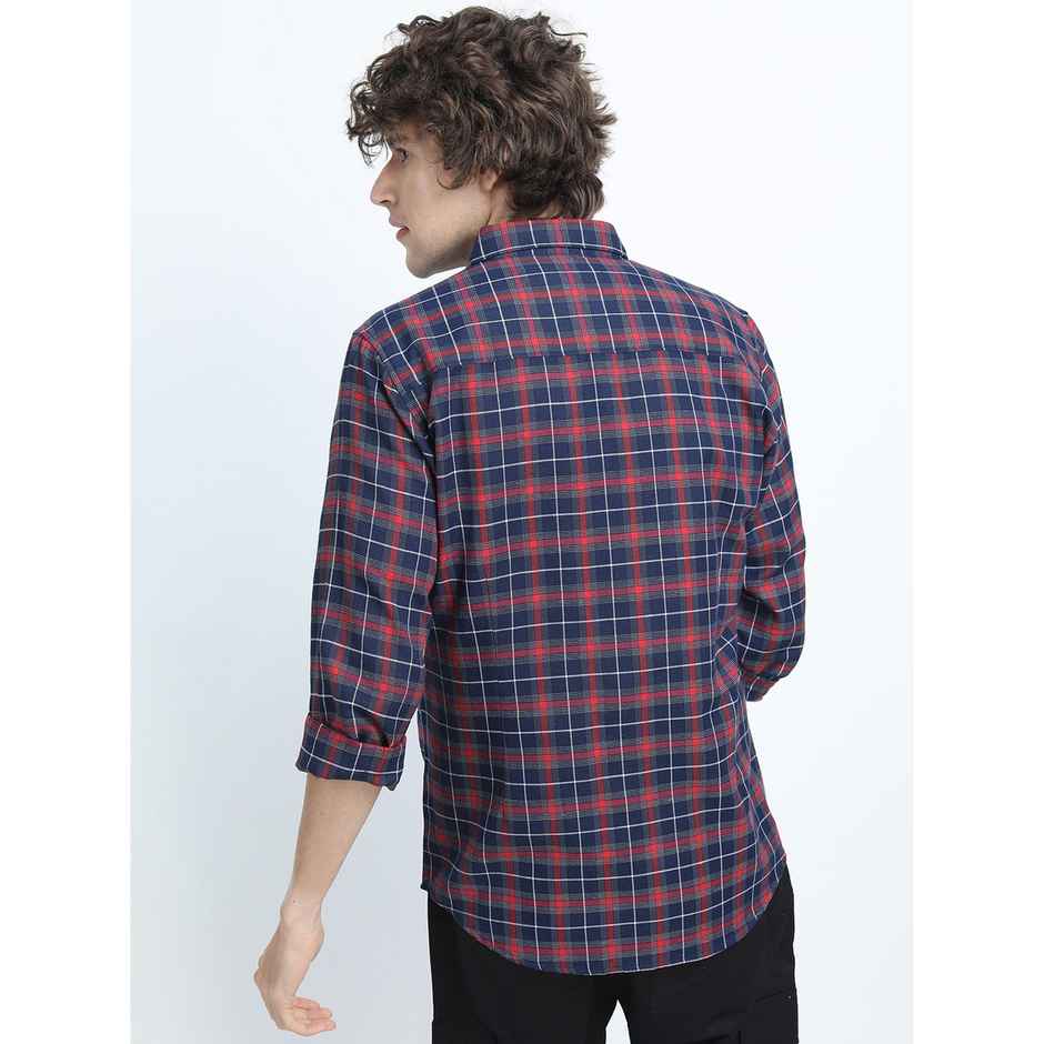 Ketch Men Slim Fit Tartan Checks Checked Casual Shirt | Multicolor | XL