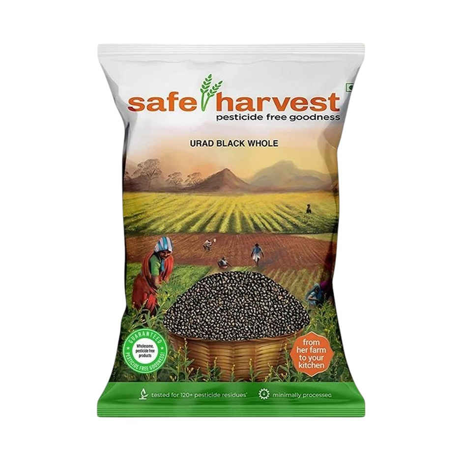 Safe Harvest Pesticide-Free Urad Black Whole | Natural and Delicious