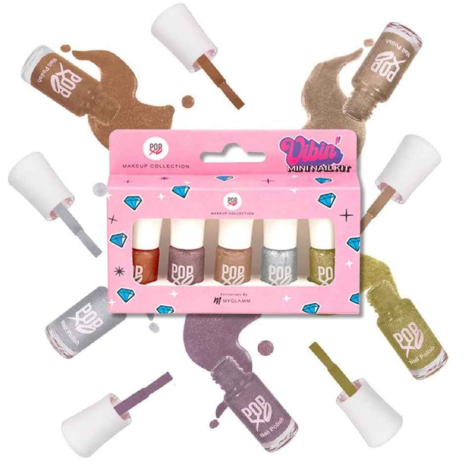 Myglamm Popxo Makeup Collection Mini Kit Nail Paint - Vibin