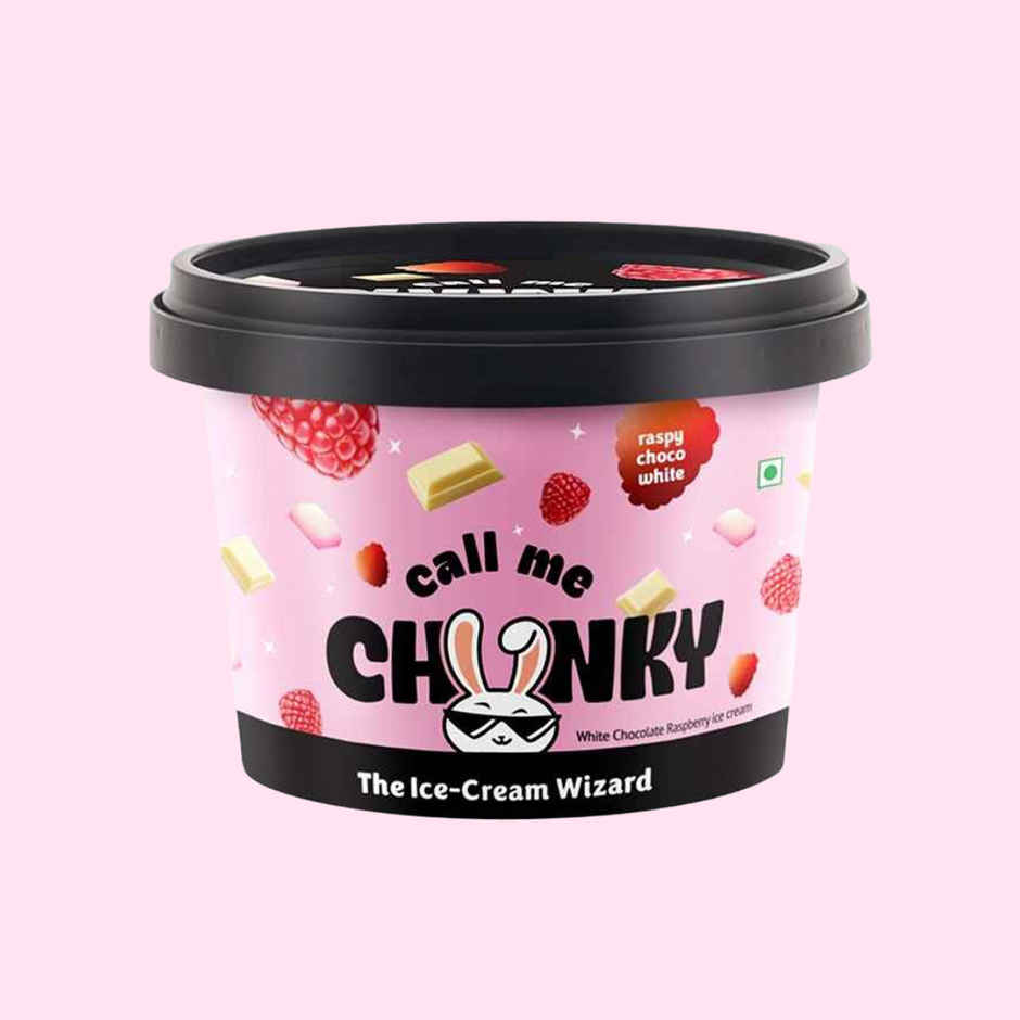 Call Me Chunky Raspy Choco White Ice Cream Cup